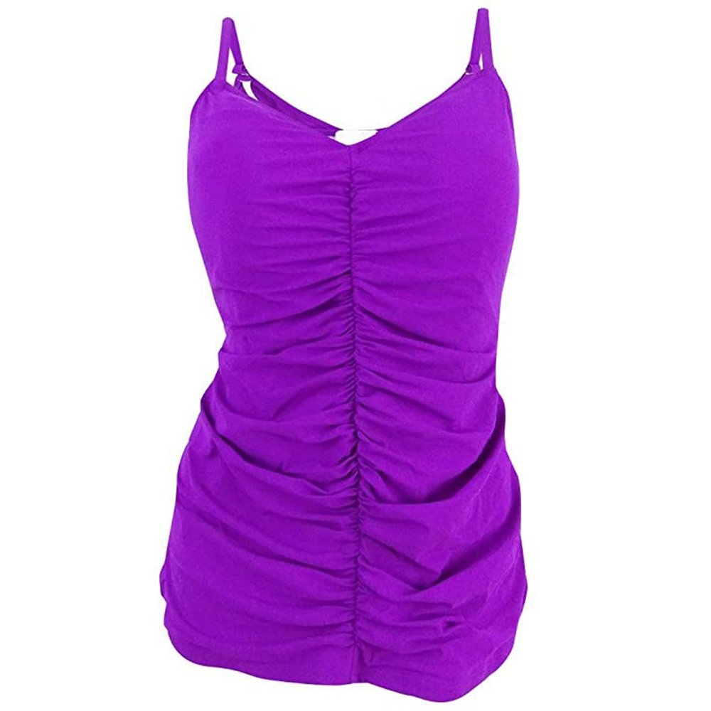 NWT Profile by Gottex Center Detail Tankini Top